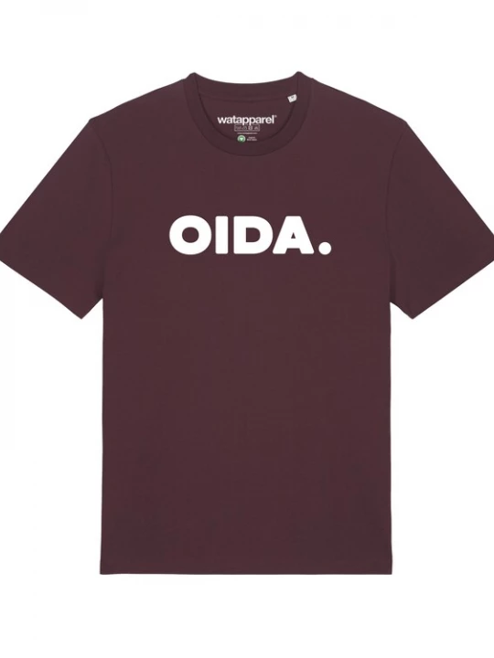 Foto van product Watapparel Shirt ' Oida ' bruin / wit