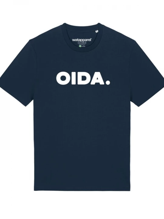 Foto van product Watapparel Shirt ' Oida ' donkerblauw / wit
