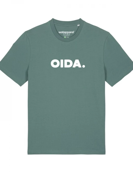 Foto van product Watapparel Shirt ' Oida ' groen / wit