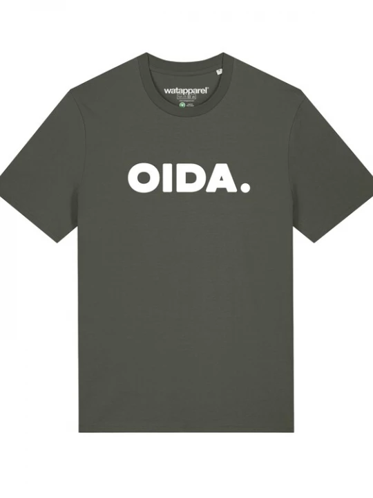 Foto van product Watapparel Shirt ' Oida ' groen / wit