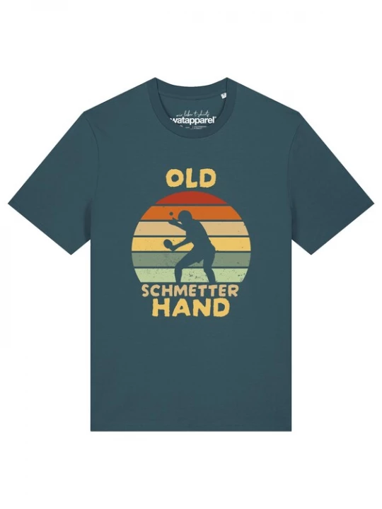 Foto van product Watapparel Shirt 'Old Schmetterhand' petrol