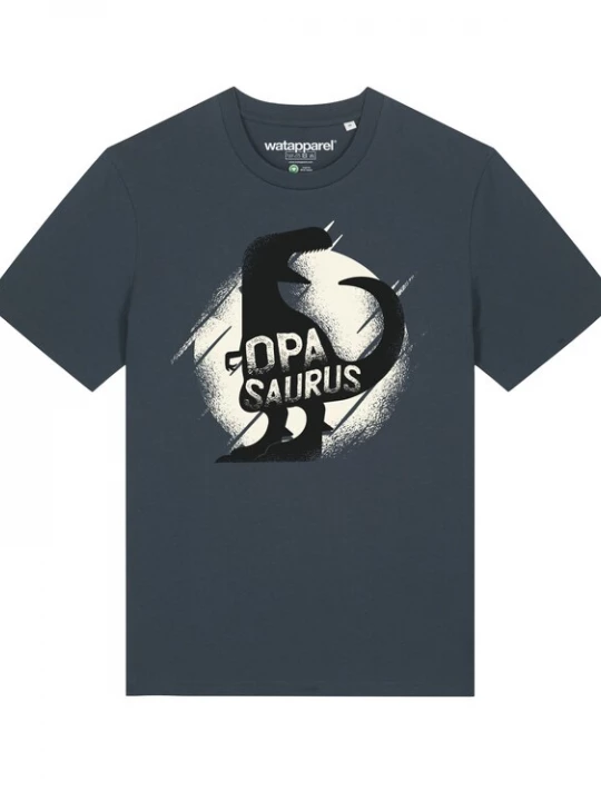 Foto van product Watapparel Shirt 'Opasaurus' antraciet / wit