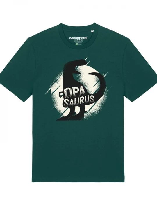 Foto van product Watapparel Shirt ' Opasaurus ' donkergroen / gemengde kleuren
