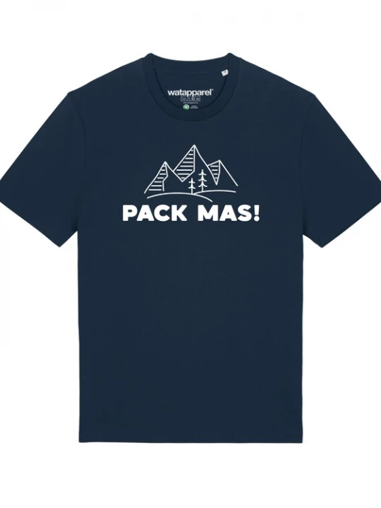 Foto van product Watapparel Shirt 'Pack mas!' donkerblauw / wit