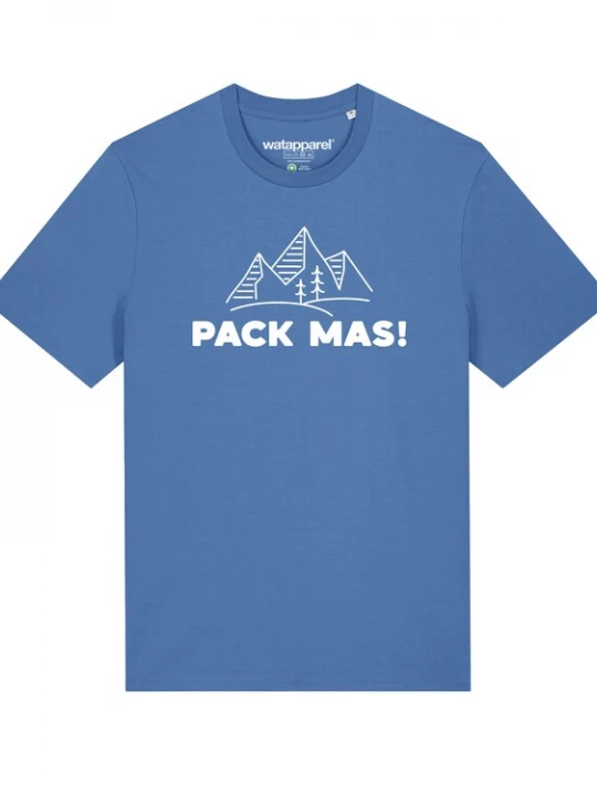 Foto van product Watapparel Shirt ' Pack mas! ' lichtblauw / gemengde kleuren