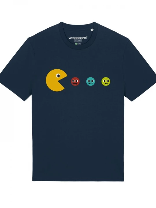 Foto van product Watapparel Shirt ' Pacmännchen ' donkerblauw / gemengde kleuren
