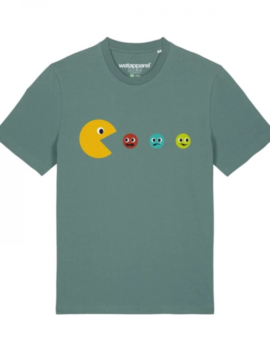 Foto van product Watapparel Shirt 'Pacmännchen' groen / gemengde kleuren
