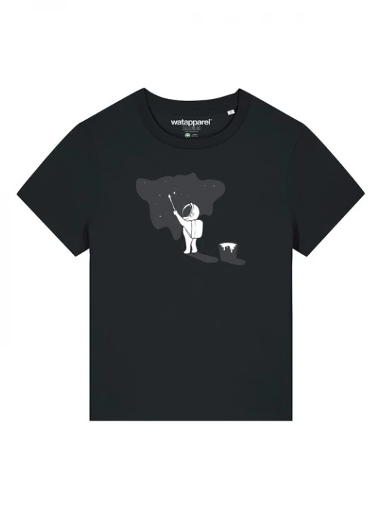 Foto van product Watapparel Shirt 'Painting space' antraciet / zwart / wit
