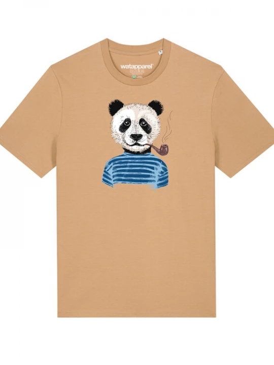 Foto van product Watapparel Shirt 'Panda' beige / gemengde kleuren
