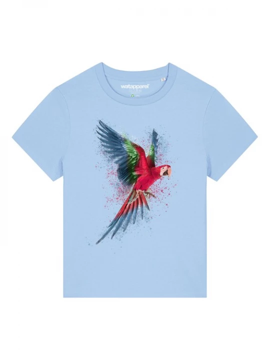 Foto van product Watapparel Shirt ' Papagei ' lichtblauw