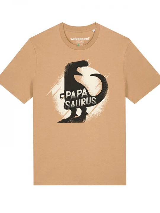 Foto van product Watapparel Shirt ' Papasaurus ' beige / gemengde kleuren