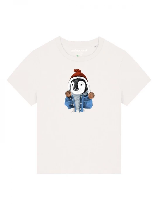 Foto van product Watapparel Shirt 'Pinguin' blauw / grijs / rood / wit