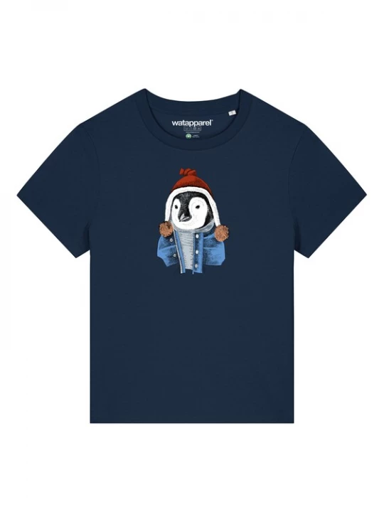 Foto van product Watapparel Shirt ' Pinguin ' navy / gemengde kleuren