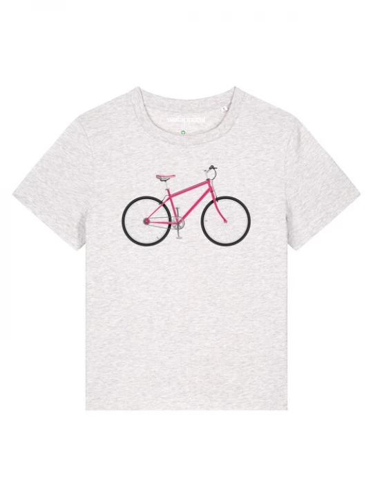 Foto van product Watapparel Shirt 'Pink Bike' gemengde kleuren / wit gemêleerd