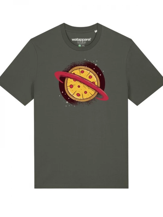 Foto van product Watapparel Shirt 'Pizza Planet' kaki / gemengde kleuren