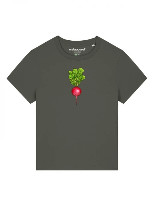 Foto van product Watapparel Shirt 'Radieschen' kaki / gemengde kleuren