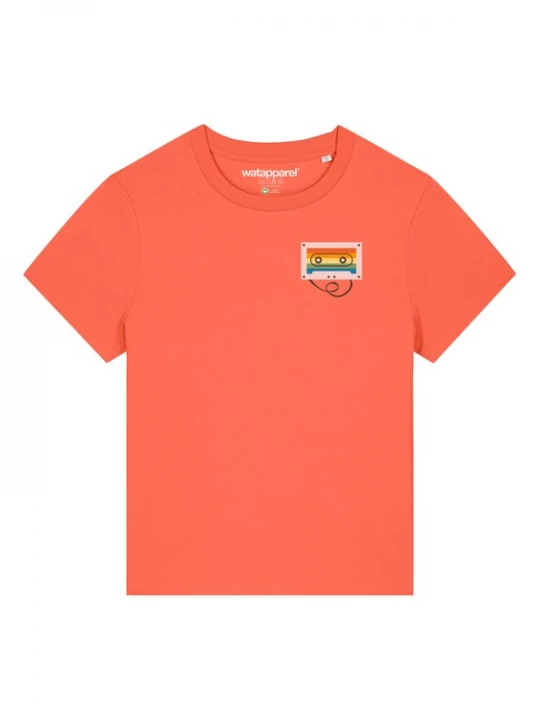 Foto van product Watapparel Shirt 'Rainbow Cassette' gemengde kleuren / oranje