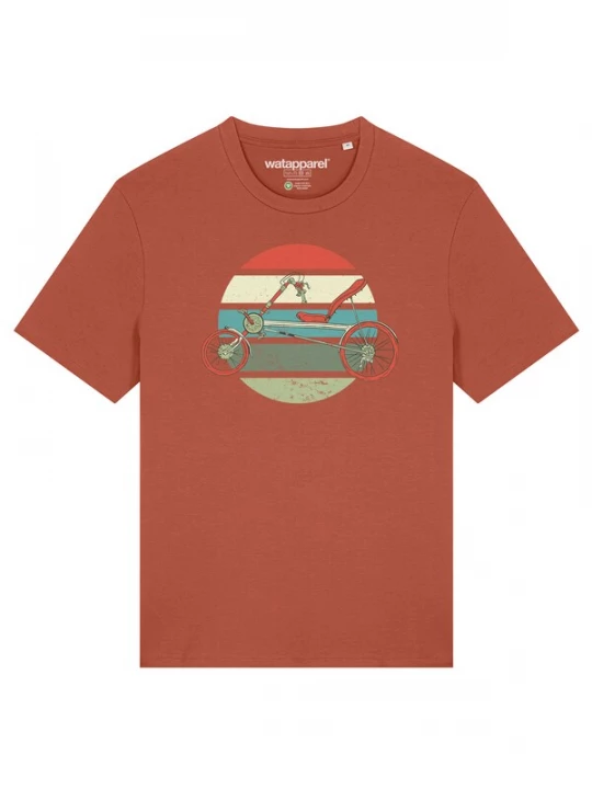 Foto van product Watapparel Shirt 'Recumbent Bike' roestbruin / gemengde kleuren