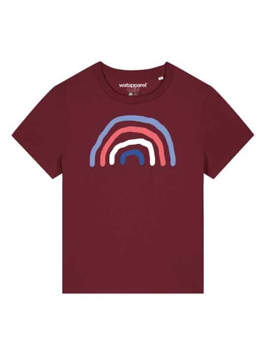 Foto van product Watapparel Shirt 'Regenbogen' gemengde kleuren / bordeaux / donkerrood