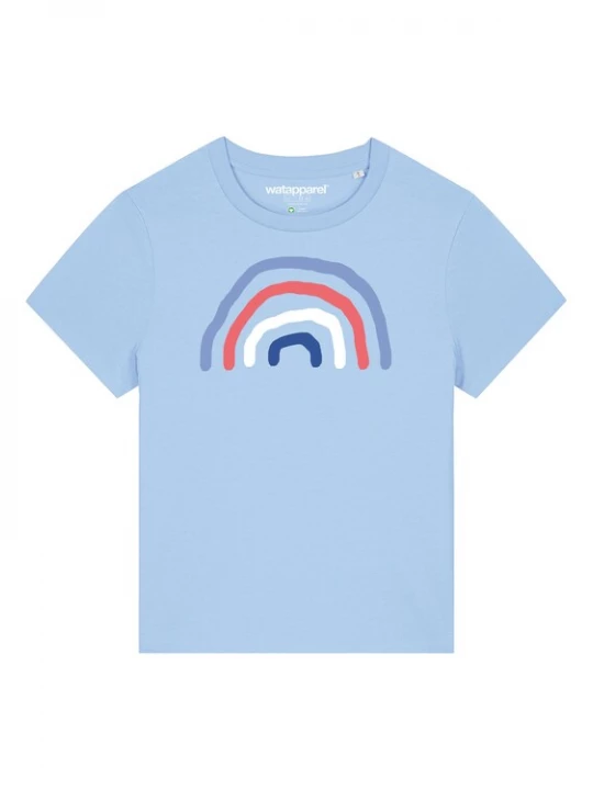 Foto van product Watapparel Shirt ' Regenbogen ' lichtblauw / gemengde kleuren