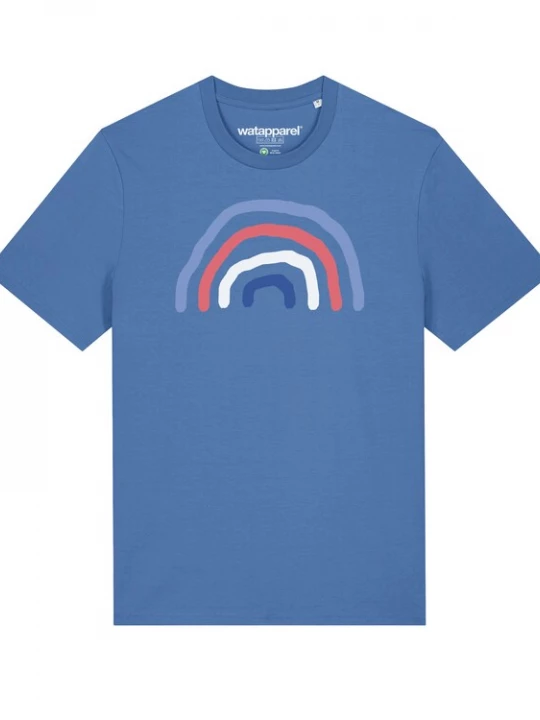 Foto van product Watapparel Shirt ' Regenbogen ' lichtblauw / gemengde kleuren