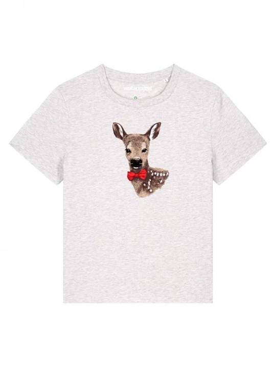 Foto van product Watapparel Shirt ' Rehkitz ' gemengde kleuren / wit gemêleerd