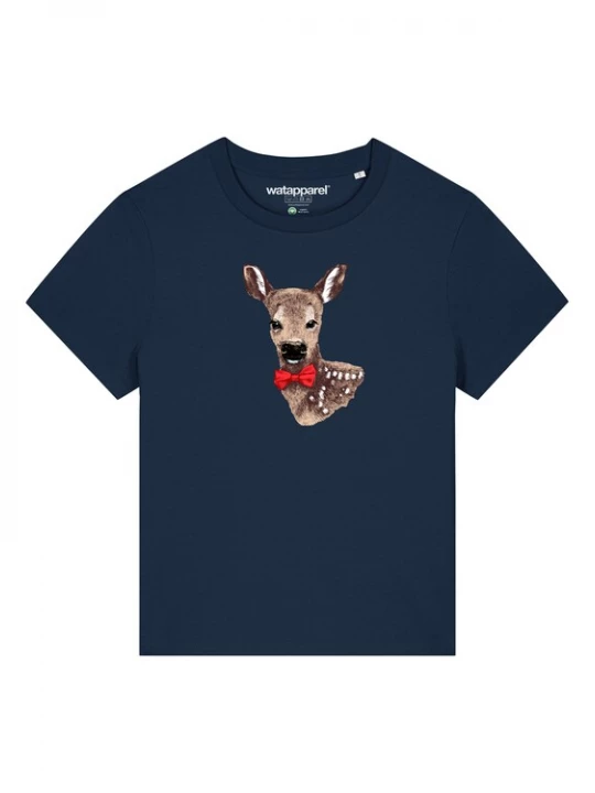 Foto van product Watapparel Shirt 'Rehkitz' navy / bruin / rood / zwart