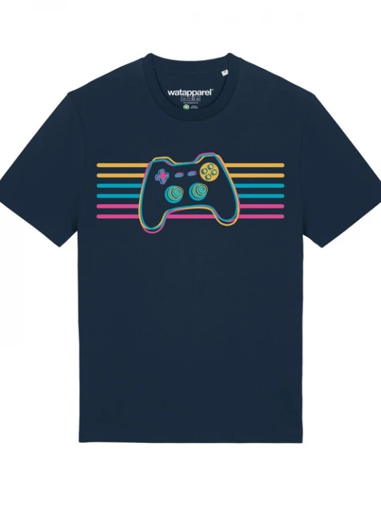 Foto van product Watapparel Shirt 'Retro Joystick' donkerblauw / gemengde kleuren