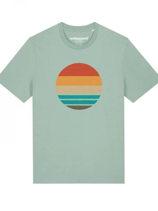 Foto van product Watapparel Shirt 'Retro Sunset Ocean' gemengde kleuren