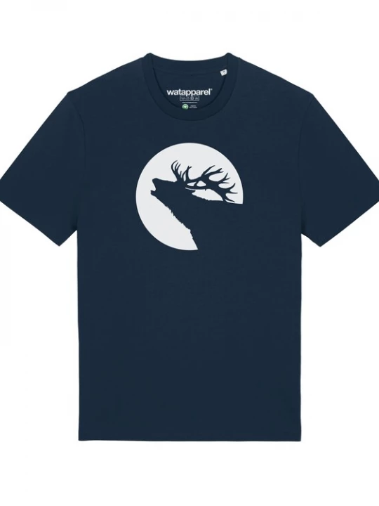 Foto van product Watapparel Shirt ' Röhrender Hirsch ' donkerblauw / wit