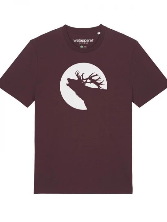 Foto van product Watapparel Shirt 'Röhrender Hirsch' rood / donkerrood