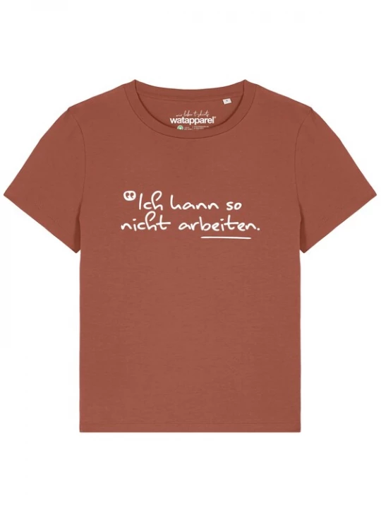 Foto van product Watapparel Shirt roestrood / wit
