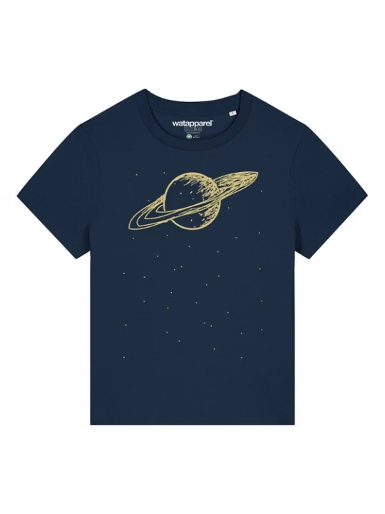 Foto van product Watapparel Shirt 'Saturn' navy / geel