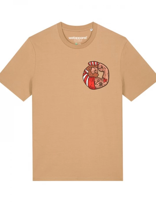 Foto van product Watapparel Shirt 'Seemann' beige / rood / zwart / wit