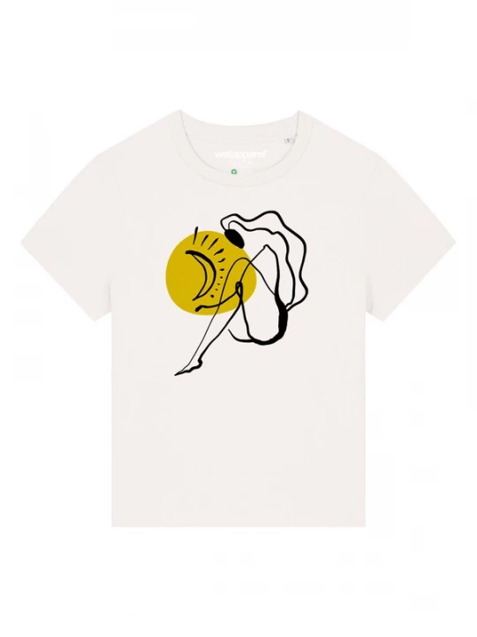 Foto van product Watapparel Shirt 'Self Love' lichtgroen / zwart / wit