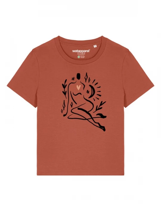 Foto van product Watapparel Shirt 'Self Love' roestrood