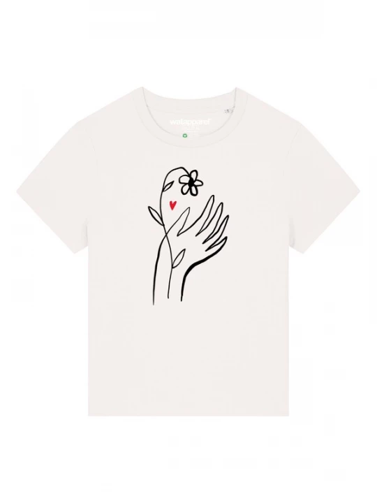Foto van product Watapparel Shirt 'Self Love' rood / zwart / wit