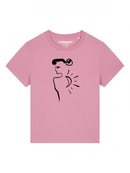 Foto van product Watapparel Shirt 'Self love' rosa / zwart