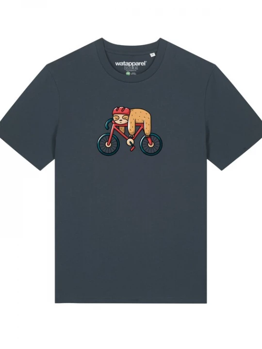 Foto van product Watapparel Shirt ' Sloth ' antraciet / gemengde kleuren