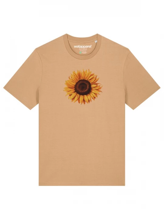 Foto van product Watapparel Shirt 'Sonnenblume' beige / bruin / oranje