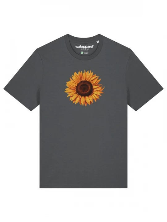 Foto van product Watapparel Shirt 'Sonnenblume' bruin / geel / antraciet