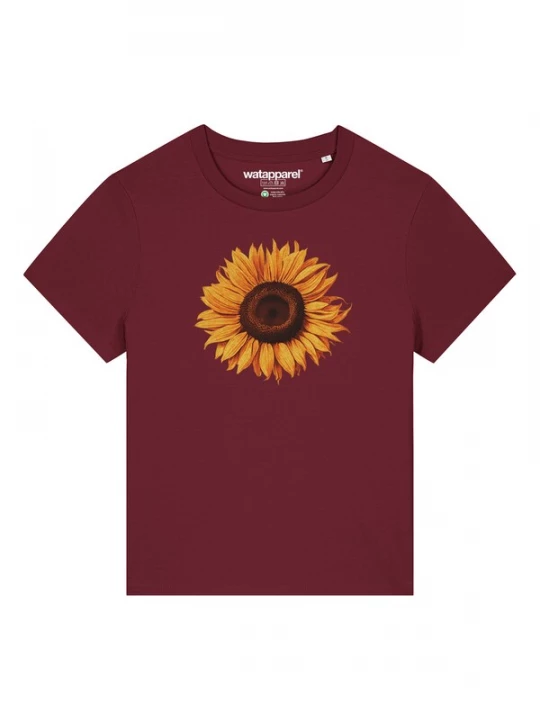Foto van product Watapparel Shirt 'Sonnenblume' bruin / geel / oranje / bordeaux