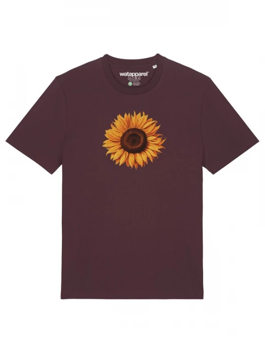 Foto van product Watapparel Shirt 'Sonnenblume' bruin / oranje / donkerrood