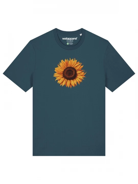 Foto van product Watapparel Shirt 'Sonnenblume' bruin / petrol / oranje