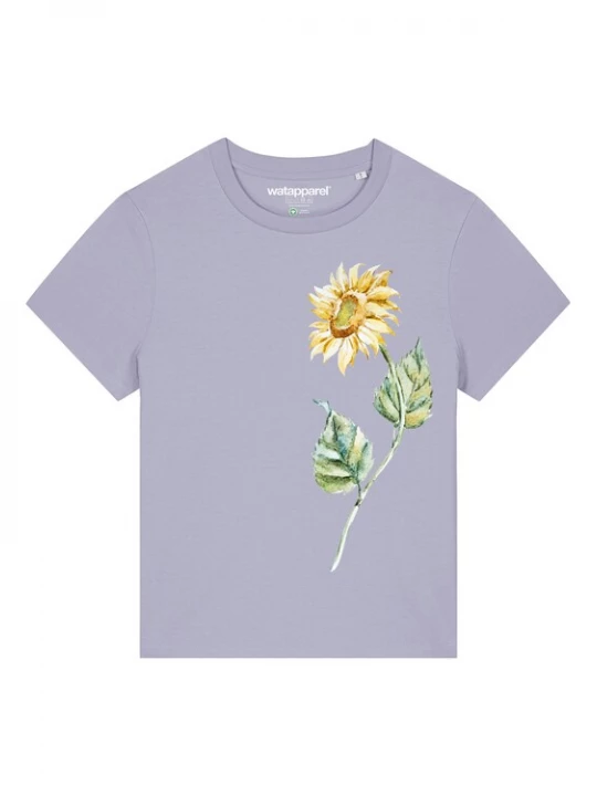 Foto van product Watapparel Shirt 'Sonnenblume' geel / groen / sering