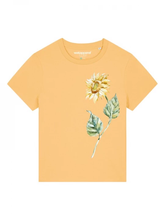 Foto van product Watapparel Shirt ' Sonnenblume ' lichtgeel / gemengde kleuren