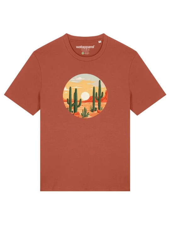 Foto van product Watapparel Shirt 'Sonnenuntergang in der Wüste' goud / groen / oranje