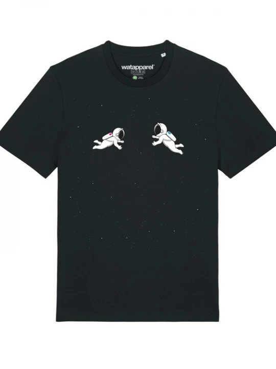 Foto van product Watapparel Shirt ' Space love ' gemengde kleuren / zwart
