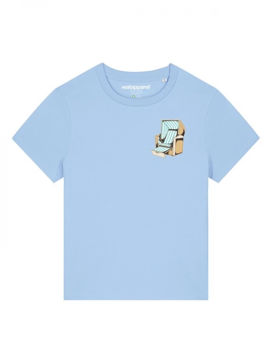 Foto van product Watapparel Shirt ' Strandkorb ' lichtblauw / gemengde kleuren
