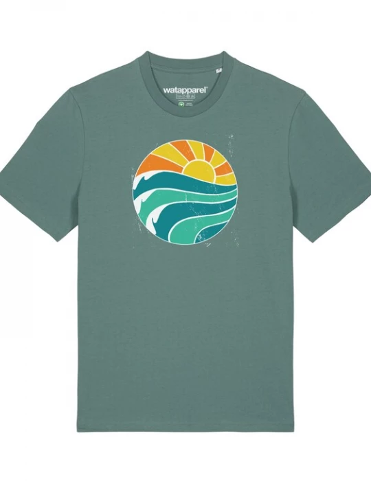 Foto van product Watapparel Shirt 'Summer Sun' groen / gemengde kleuren